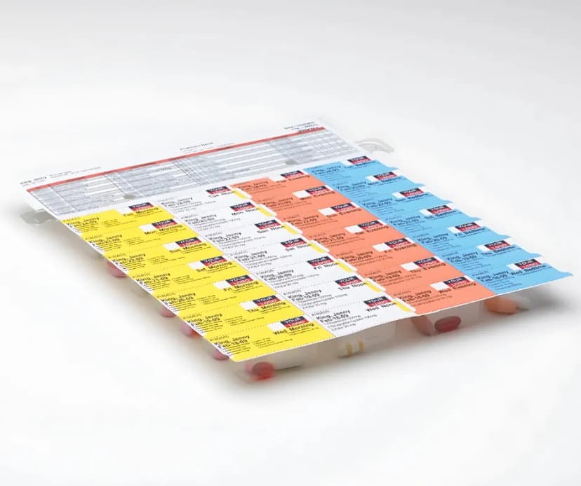 Visual representation of Dispill® Multi-Dose Packaging